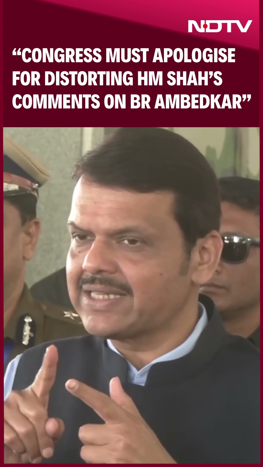 Maharashtra CM Demands Apology From Congress For Distorting Hm Shah’s Comments On BR Ambedkar