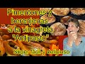 Pimentones y berenjenas a la vinagreta para acompañar o para picar con unas galletitas