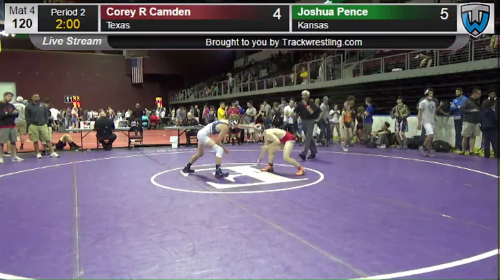 486 Schoolboy 120 Corey R Camden Texas vs Joshua P...