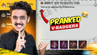 I Secretly Gifted Myself Rare Items From Others V Badge Account   Garena Free Fire