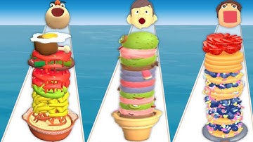 NOODLE RUN vs ICE CREAM RUN vs PANCAKE RUN - Gameplay Mod APK Max Level