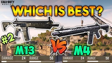 Call of Duty Mobile : New M13 vs M4 | part -2 | (which is best gun?) | AssaultRifle #20 comparison |