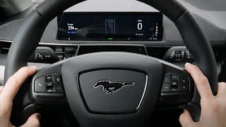 Steering Wheel and Cluster in the 20222023 Ford Mustang Mach E