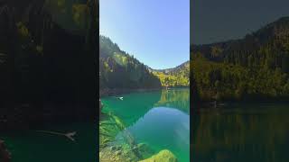 Прозрачное озеро в горах#Абхазия #Рица #Travel #ГорыЗовут #MountainsLovers #Trip #МестаДляПосещения
