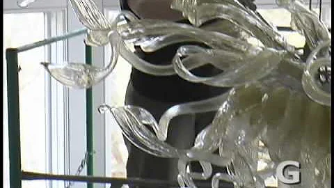 INSTALLATION OF A CHIHULY CHANDELIER