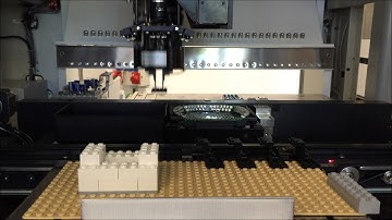 Universal Instruments Polaris Assembly Cell creating a Fuzion machine using Legos