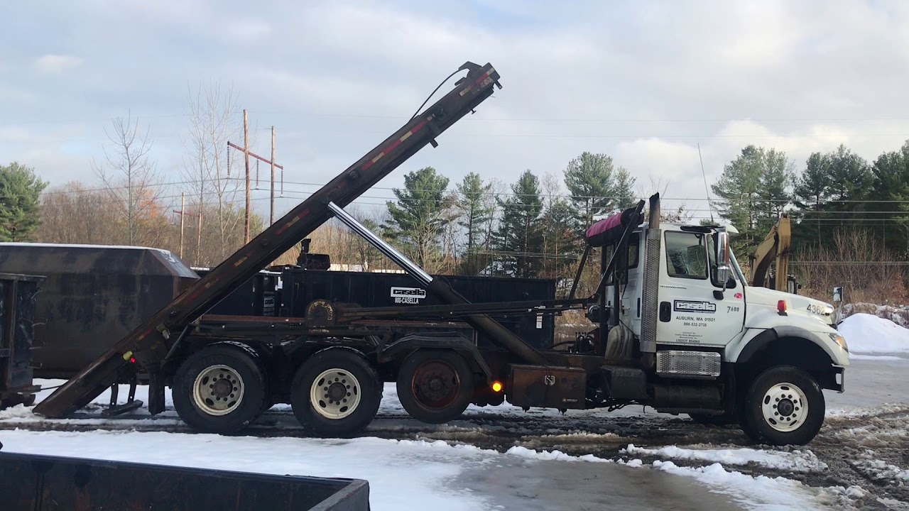 Casella Waste Services 4362 ~ International 7600 G&H Rolloff - YouTube