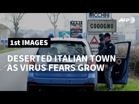 Italy: deserted streets in Codogno over coronavirus fears | AFP