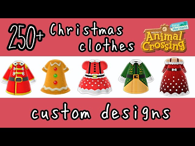 christmas dress animal crossing 250+ Christmas Clothes Custom Designs