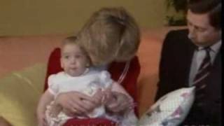 Princess Diana with baby William