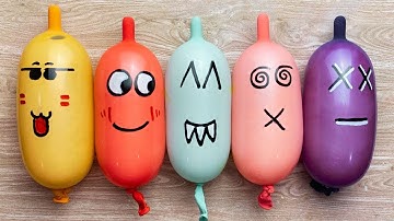 BALLOONS Slime! Making Slime with Funny Balloons - Satisfying Slime video #1212