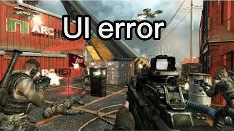Black ops 2 game crashes and ui error problem