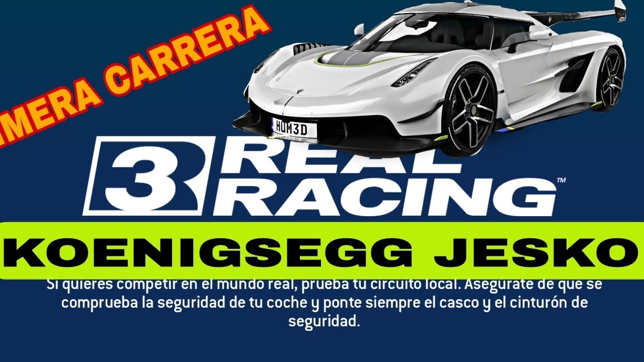KOENIGSEGG JESKO Real racing 3 primera carrera 2024 - YouTube