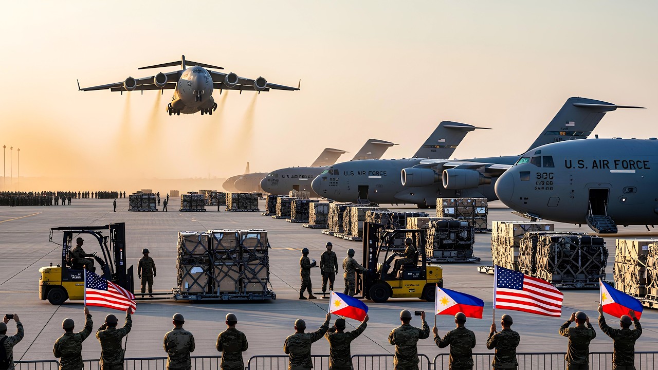 Philippines Surprised! US C-17 Globemaster Arrives in Subic Bay.