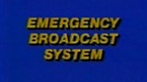 Emergency Broadcast System Test (1983)