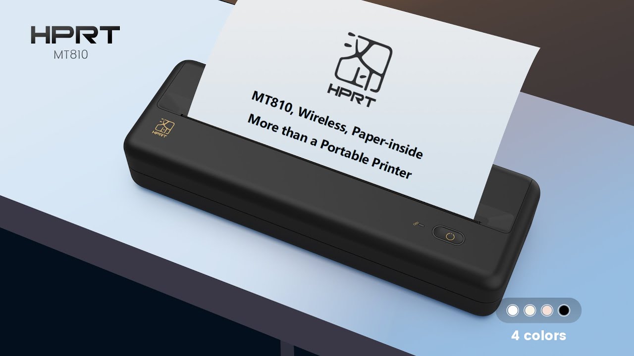 ASprink Imprimante Mobile, M832 Imprimante Thermique Bluetooth pour A4