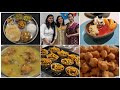 Party food ideas  bonda soup katori chat veg thali