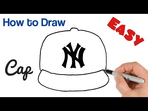 How to Draw a Cap New York Yankees Logo Easy