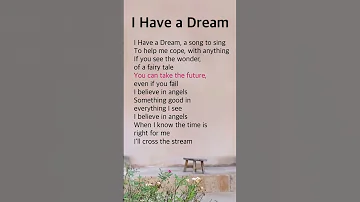 I Have A Dream 1 ABBA 