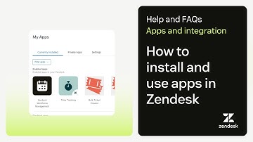 How to install and use apps in Zendesk