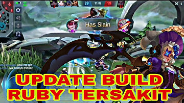 FIX INI BUILD RUBY TERSAKIT 2021❗TOP GLOBAL RUBY - GAMEPLAY RUBY MOBILE LEGENDS INDONESIA