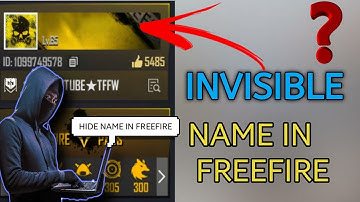 How write invisible name in freefire in telugu || hide my name in freefire ||in 2020