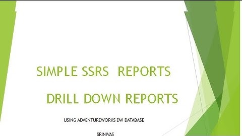 Ssrs  drilldown reports| reporting in ssrs