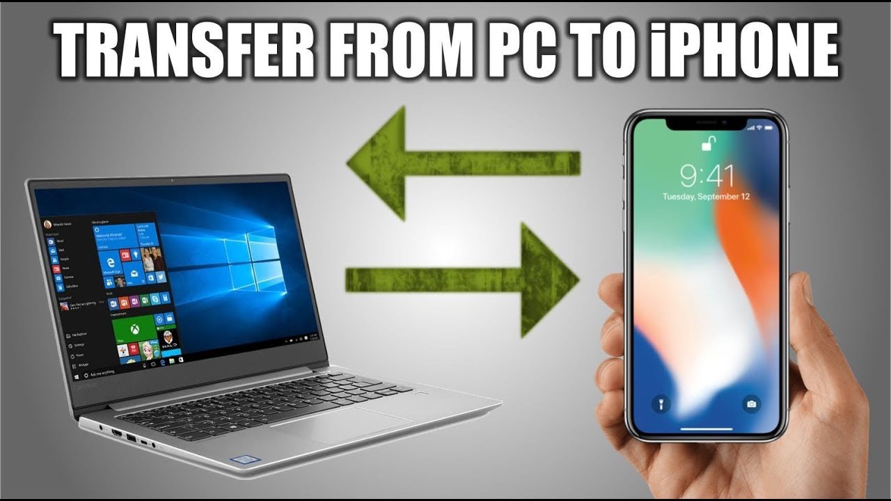 How to Transfer From Computer to iPhone - No iTunes (Fastest Way) - YouTube