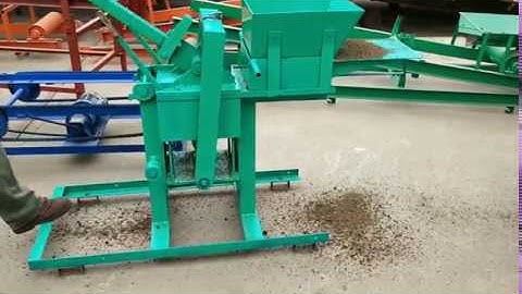 manual compressed earth block machine QMR2-40 hand press interlocking clay brick machine