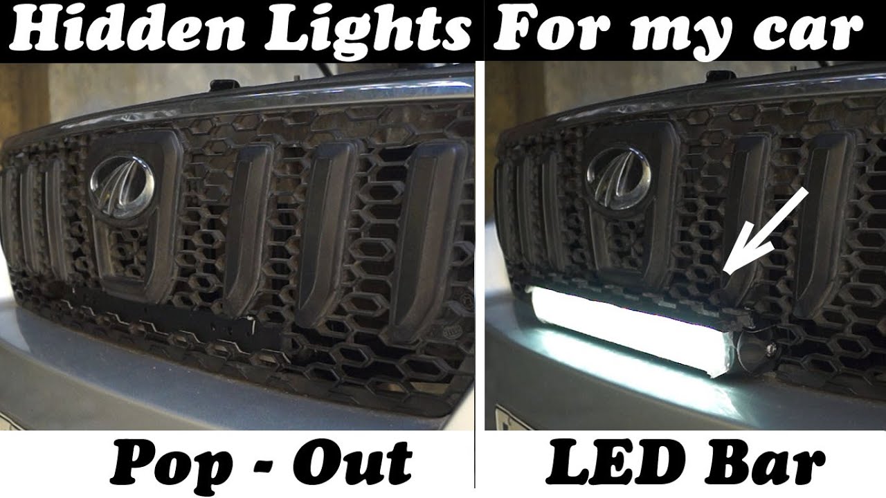 Stealth Light Bar, Pop-out light in Mahindra Scorpio