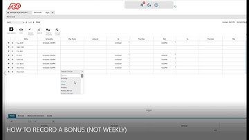 ADP: How To Record A Bonus (Not Weekly)