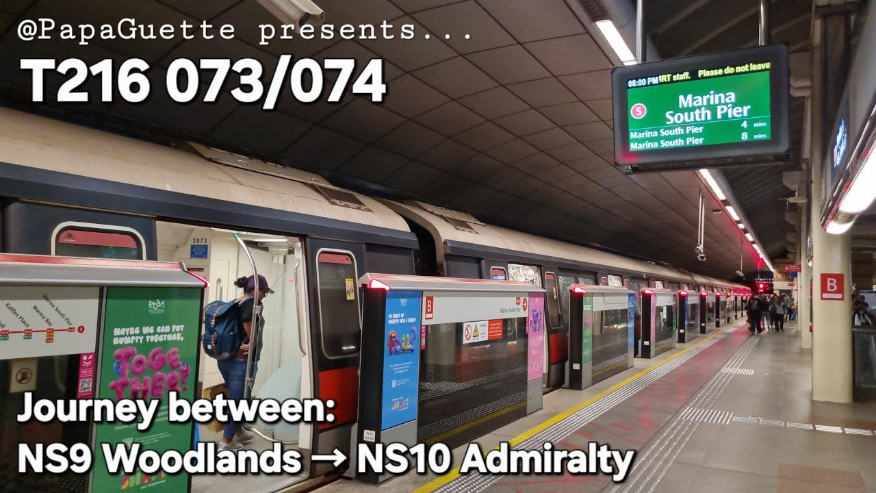 [Retired; Weekend Run] KHI C151 (073/074) from NS9 Woodlands to NS10 Admiralty