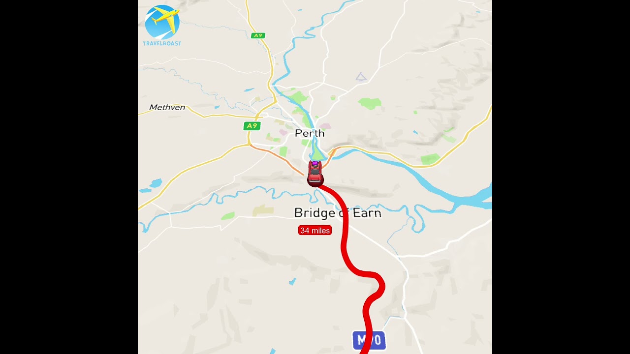 This Is The M90 Motorway It Runs For 40 Miles Enjoy 