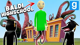 BALDI HIGH SCHOOL! (Garry's Mod Sandbox) w/ Cartoon Cat and Cartoon Dog | JustJoeKing