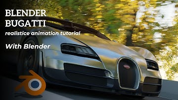 Blender Bugatti Animation Tutorial | Realistic Car Animation in Blender🚗