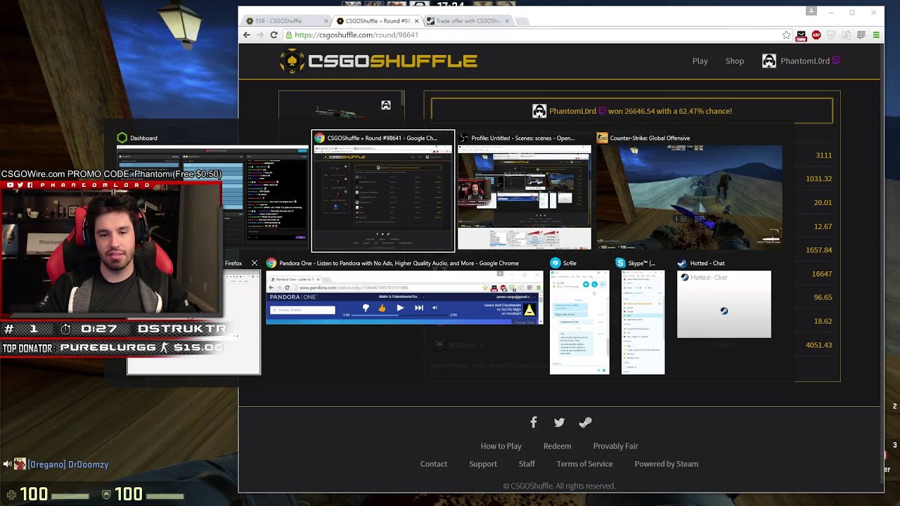 PhantomL0rd - BET HISTORY