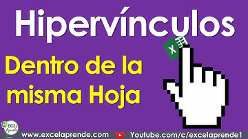 Hipervínculos en Excel En la misma Hoja | Excel Aprende