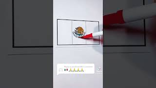 #mexico #flag #coloring #satisfying #shorts #fypシ