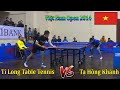 Ti Long Table Tennis vs Tạ Hồng Khánh (T&T) | Giải Bóng Bàn Việt Nam Open 2014