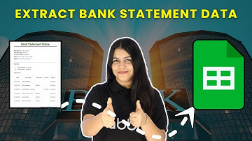 Extract Bank Statement Data into Google Sheets using AI