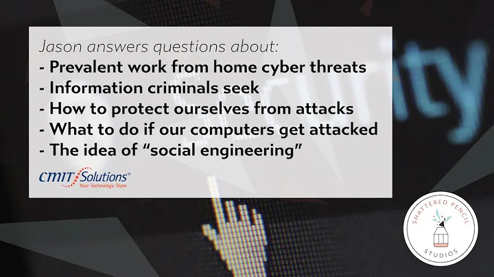 Cybersecurity in the age of Working from Home