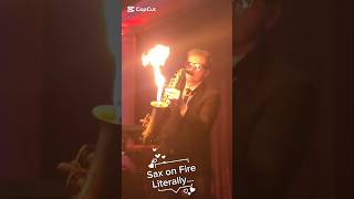 Sax On Fire Literally torontovibes torontolife saxophone party  torontoparties toronto