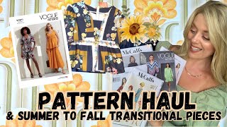 Vogue and McCall’s Pattern Haul & Summer  to Fall Transitional Pieces #vogue #mccalls #sewing