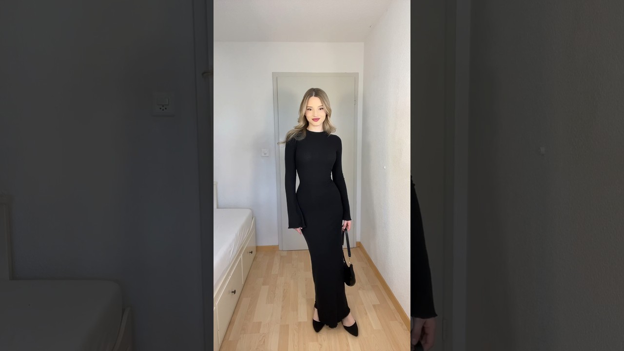 elegant dinner outfit: do dou prefer heels or flats?  