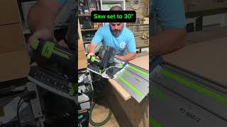 Perfect 60° cuts with a plunge saw #woodworking #diy #festool