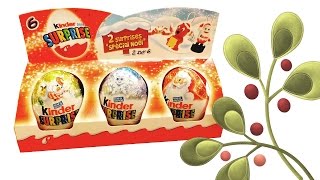 Набор из 6 шоколадных яиц Kinder Surprise, ограниченная серия / KINDER SURPRISE WINTER EDITION 6PACK