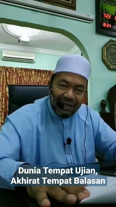 Dunia Tempat Ujian, Akhirat Tempat Balasan - Ustaz Dato' Khalid Md Isa