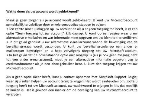 Hoe u een Microsoft account verifieert – uw account is tijdelijk geblokkeerd