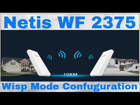 Netis WF2375 Outdoor Ap Rauter Wisp Mode Easy Setup