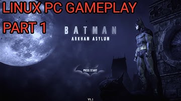 Batman: Arkham Asylum pt. 1 - Hard Difficulty - Linux PC Gameplay (4K)